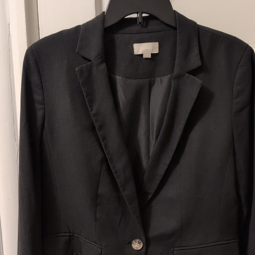 LOFT Black Women's Modern Blazer - Picture 3 of 4